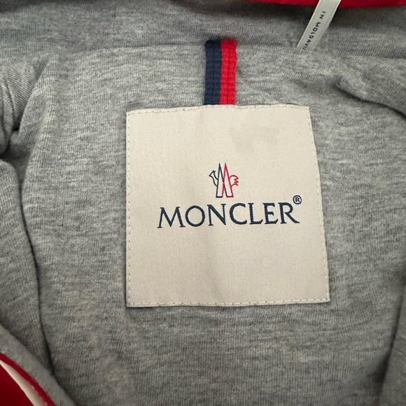 Moncler Enfant logo print color block jacket - Picture 3 of 5